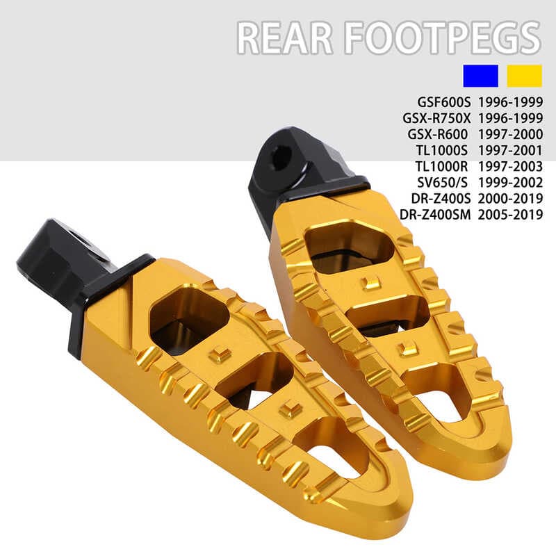 Adequado para Suzuki DRZ400 gsxr650 700 SV GSF peças de modificação da motocicleta pedal traseiro