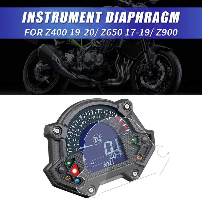 Adequado para Kawasaki Z400 Z650 Z900 filme de hidrogel modificado HD resistente a riscos instrumento película protetora