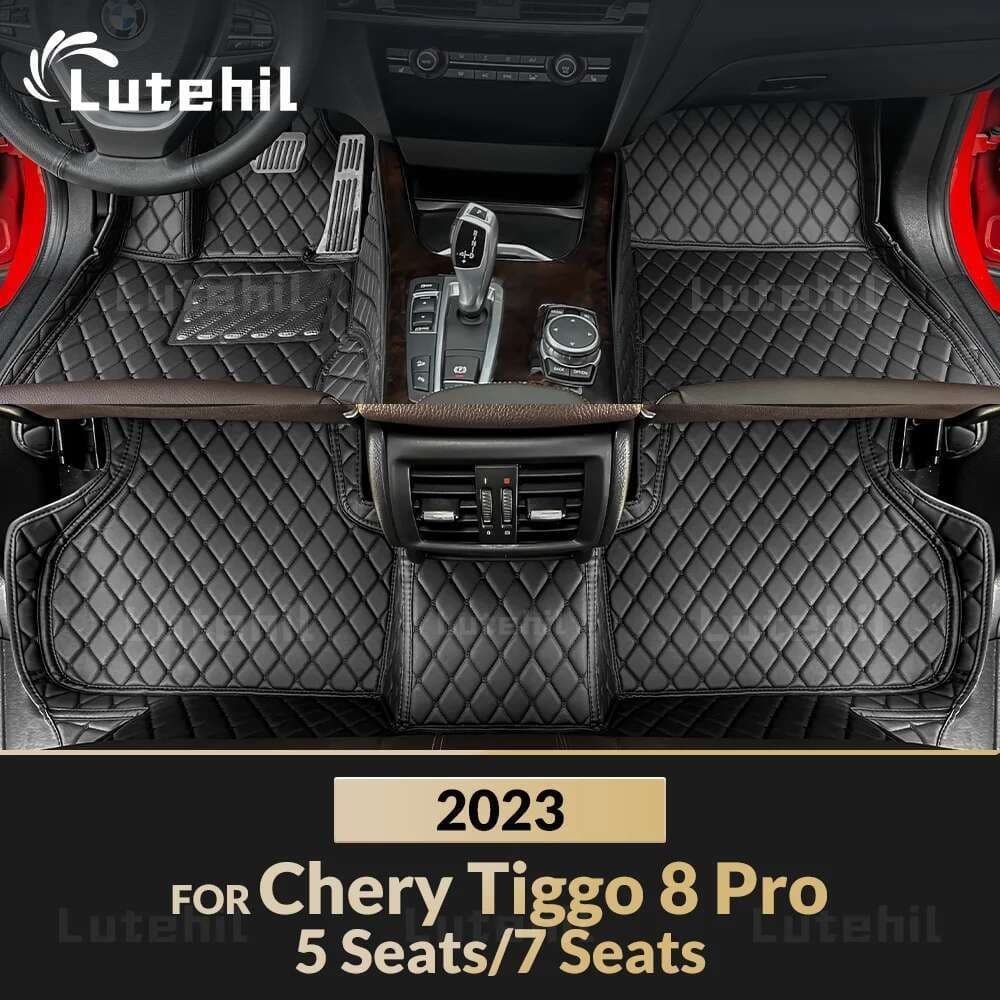 Tapetes De Carro Personalizados Para Chery Tiggo 8 Pro 5/7 Assentos 2023 Capa De Tapete Automático Detalhes Interiores A