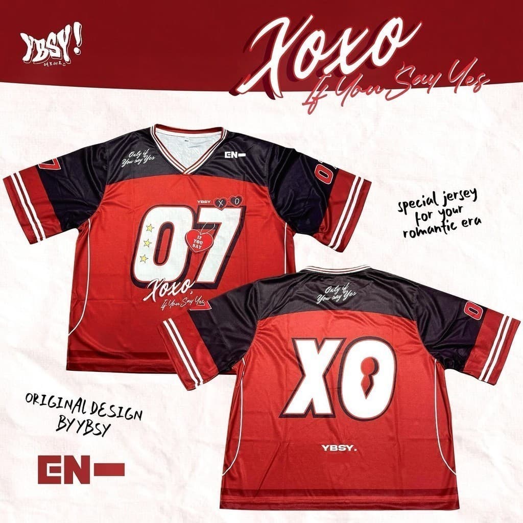 Nome E Número Personalizados Gratuitos , Novo Design Pt-Camisa Especial Para Sua Era Romântica Enhypen Jersey-Xo