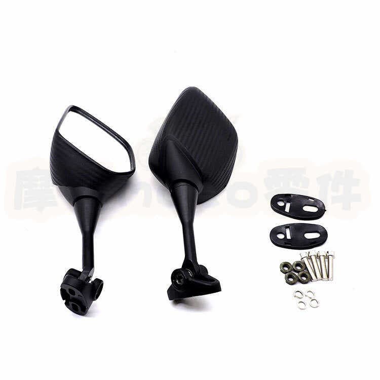 Adequado para Honda CBR250 CBR400 CBR600 CBR900 CBR1000 espelho retrovisor modificado padrão de fibra carbono