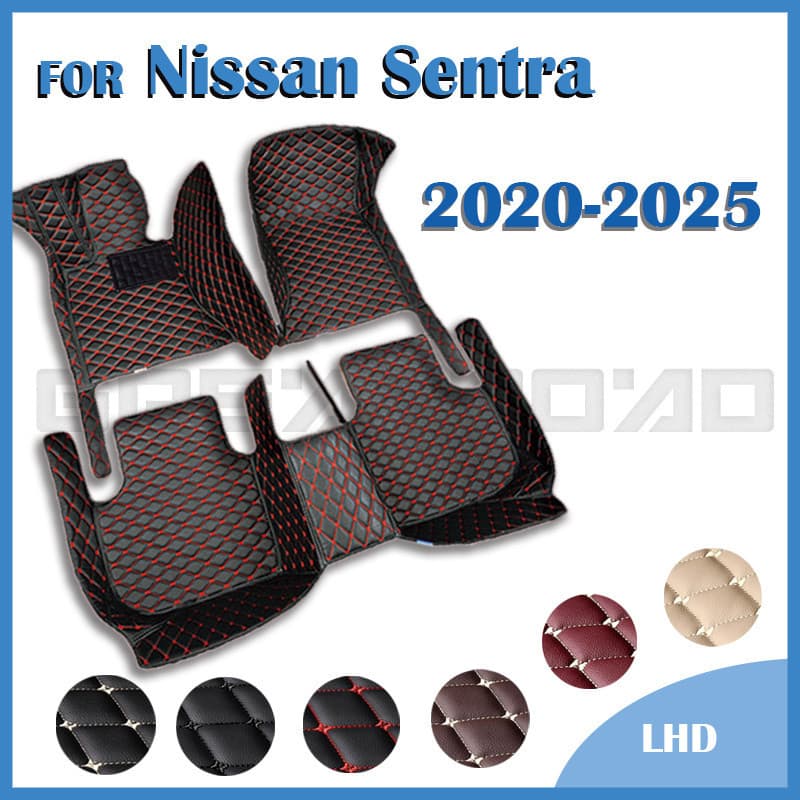 Tapetes De Carro Para Nissan Sentra 2025-2020 2024 2023 2022 2021 Almofadas De Pé Personalizadas Acessórios Interiores C