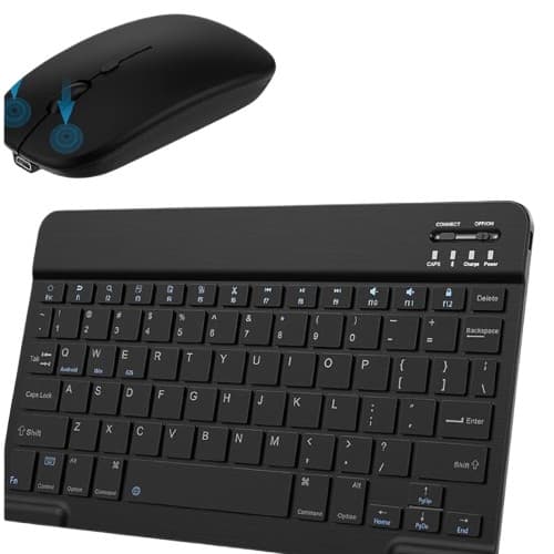 kits teclado e Mouse+ sem fio e Bluetooth e tablet- Preta- Abnt 2