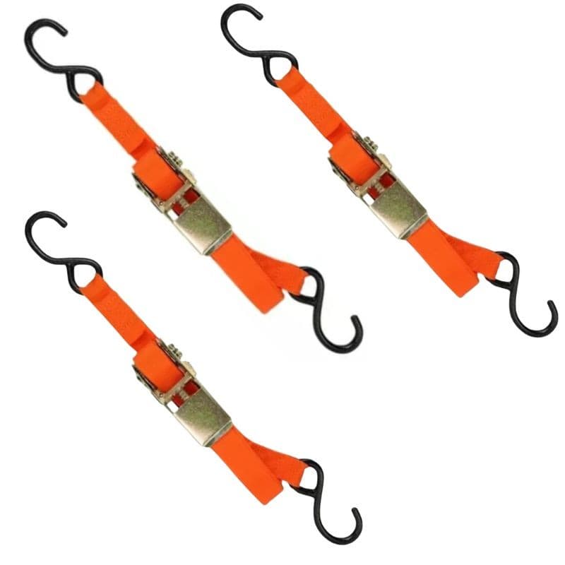 Kit 3 Cinta Fita Com Catraca Para Carga 4 Metros X 1 Pol. 120kg G4