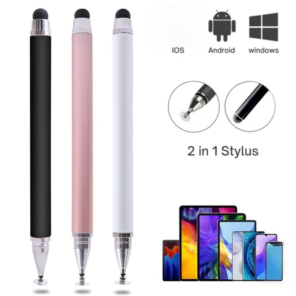 Caneta Stylus Inteligente 2 Em 1-Capacitiva Universal Para iPad/Android E Todas As Telas Sensíveis Ao Toque AM FASHION