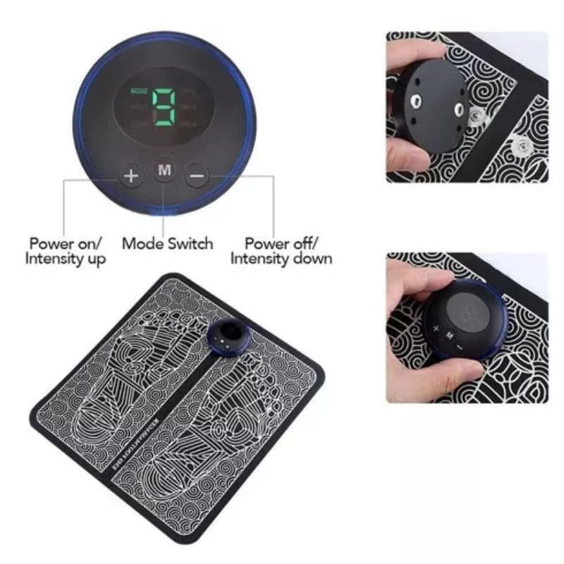 Massageador Para Pés Elétrico Estimulação Muscular