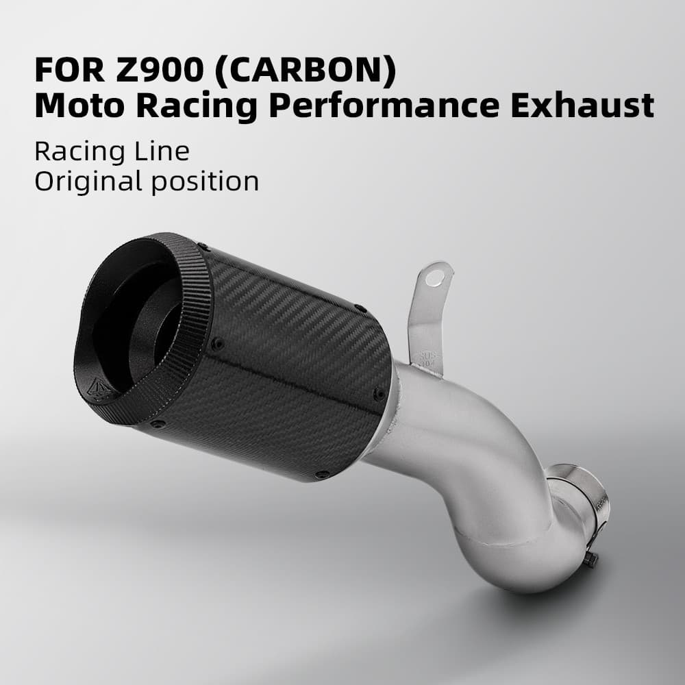 Tubo De Escape De Fibra De Carbono Rafesno Para Modificado Z900 2017-2021