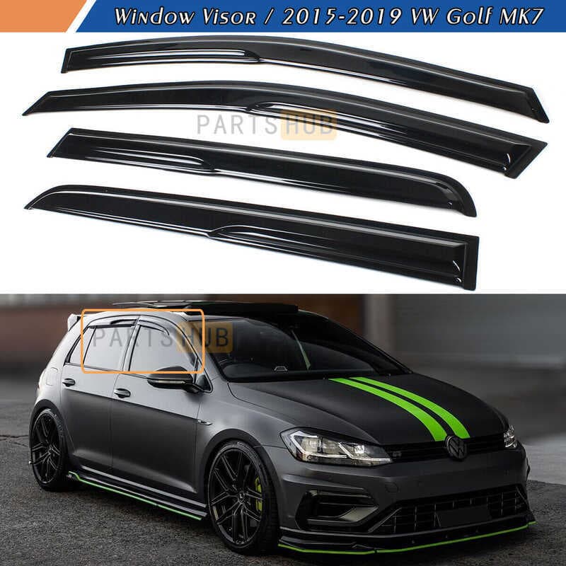 Adequado para 2015-2019 VW MK7 Golf7 R GTI janela chuva sobrancelha bloco de chuva bloco de chuva bloco de chuva