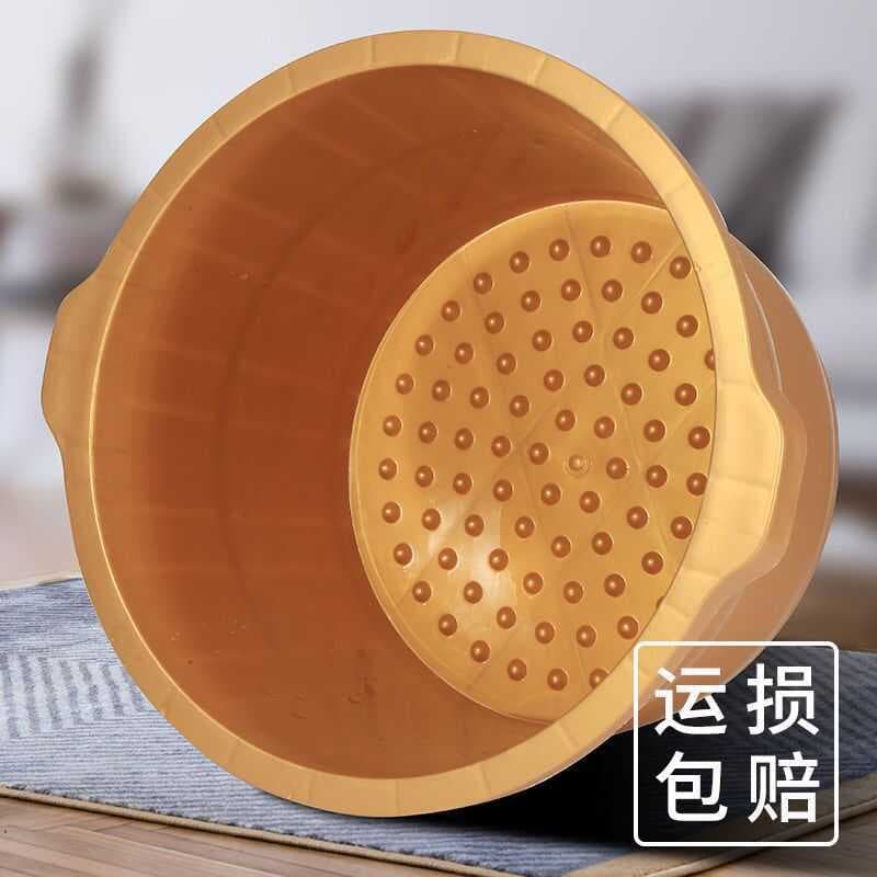 Banheira para pés de borracha cozida, resistente a quedas, lavatório para pés, massagem nos pés, banheira espessada para