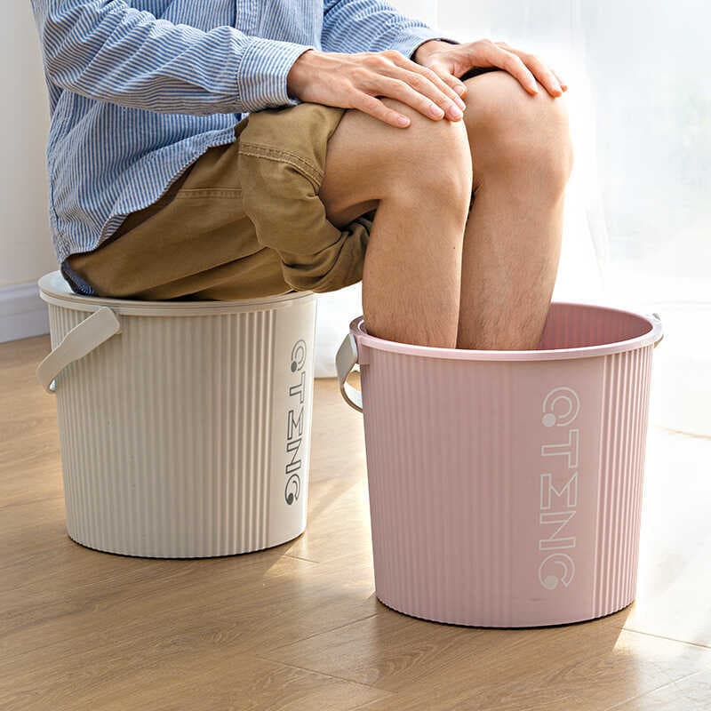 Banheira para pés sobre o joelho, dormitório doméstico de alta profundidade, banheira de plástico para pés sobre o joelh