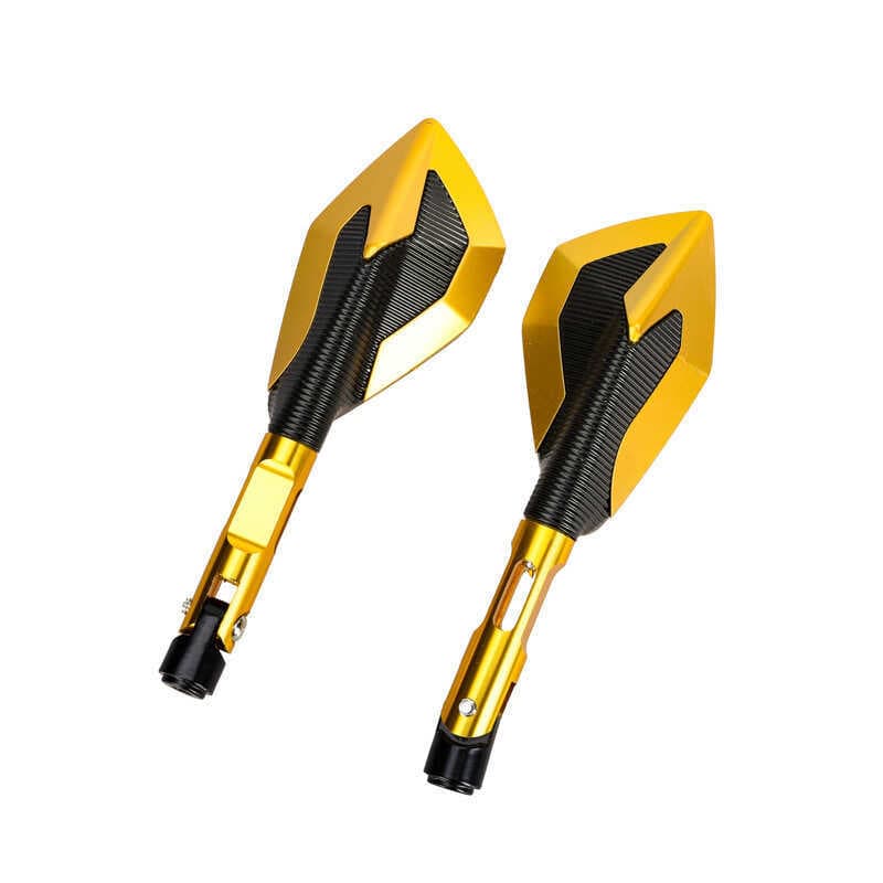 Peças de modificação do veículo elétrico CNC espelho retrovisor refletor liga alumínio espelho retrovisor bezerro peças 