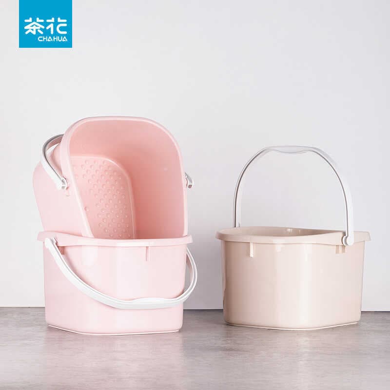 Camélia banho de pés de plástico doméstico crianças dupla sobre a panturrilha lavatório de pés banho de pés bacia de ban