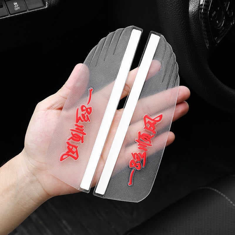 Carro chuva sobrancelha transparente Universal espelho retrovisor chuva sobrancelha espelho retrovisor do carro PVC à pr
