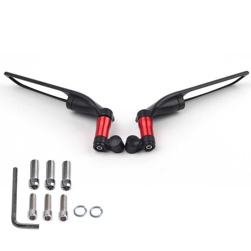 Motocicleta Universal fixo asa de vento espelho retrovisor faca ar adequado para Kawasaki Maha Honda Suzuki Ducati