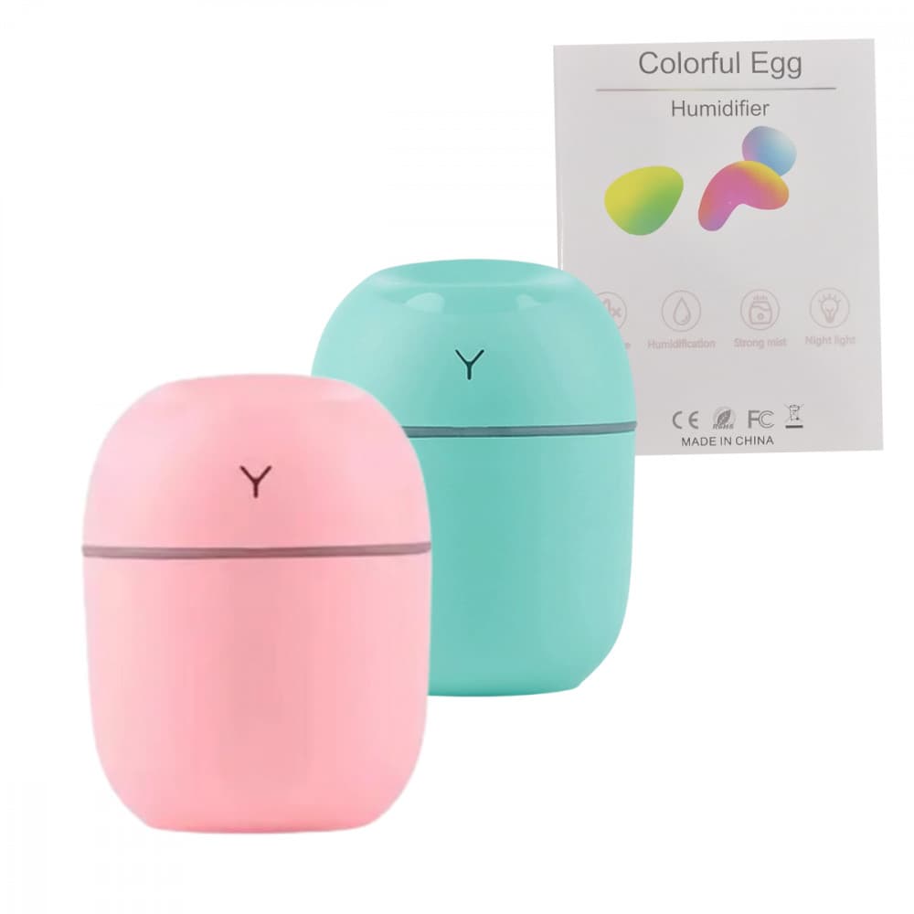 Umidificador de Ar Doméstico Aparelho Difusor Colorful Egg(***DISPONÍVEL SOMENTE NA COR ROSA)