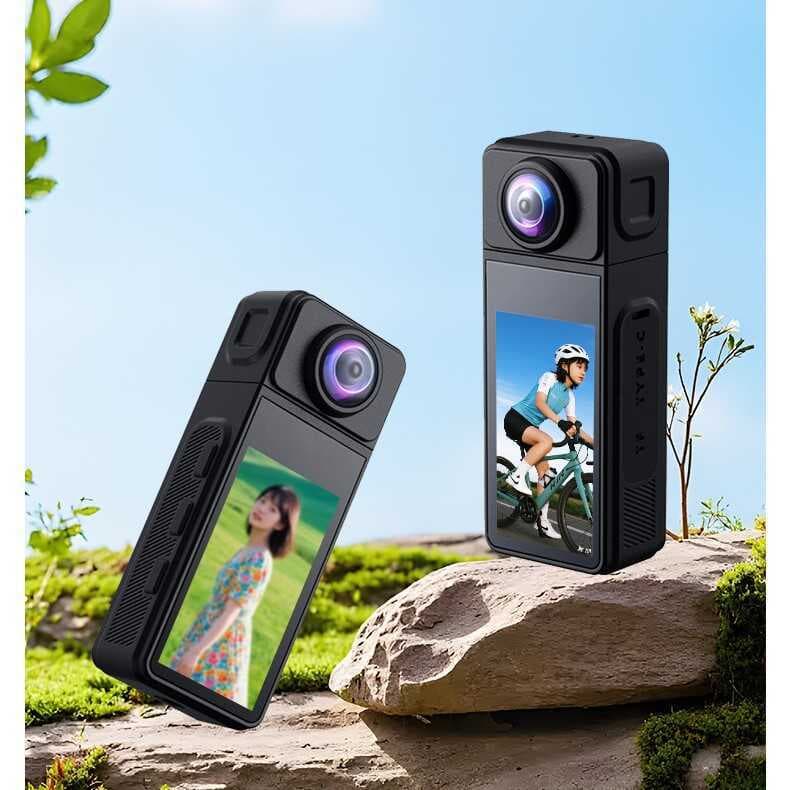 Câmera esportiva magnética de polegar 4K WiFi Gravador de capacete Câmera de bolso para ciclismo ao ar livre Câmera para