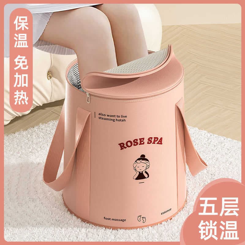 Banho de pés banho de pés dobrável portátil simples saco de banho de pés dobrável bacia de lavagem de pés dormitório est