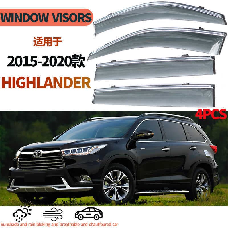 Adequado Para 2015-21 ToyotaHIGHLANDER Viseira De Janela