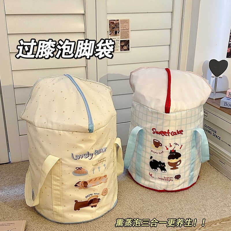 Dobrável pé banho saco bezerro doméstico 2025 viagem portátil pé lavatório mantendo quente saudável pé banho