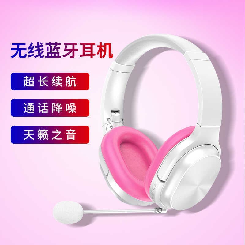 Haoji carta volta livro fone de ouvido orelha volta cartão Bluetooth leitura jogo música telefone móvel escritório fone 