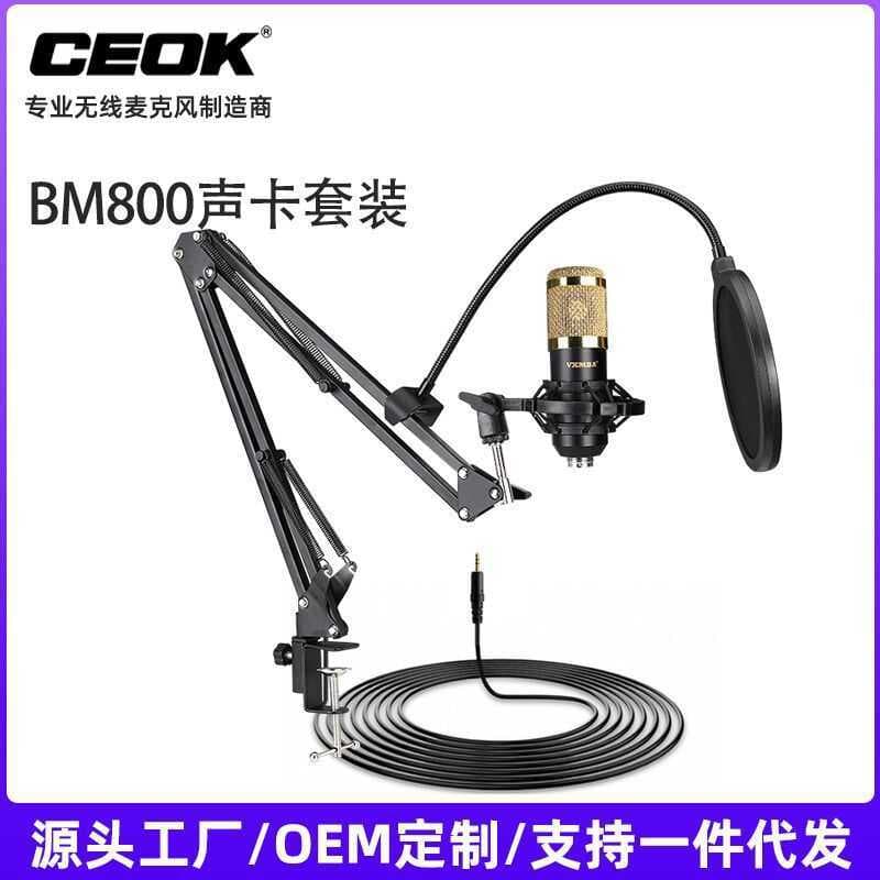 Conjunto BM-8 de comércio eletrônico de venda quente YY Voice Network K Song Microfone condensador de diafragma grande