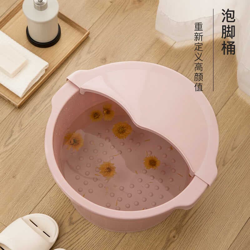 Banho de pés de plástico doméstico lavatório de pés dormitório estudantil massagem balde de banho de pés loja abertura p