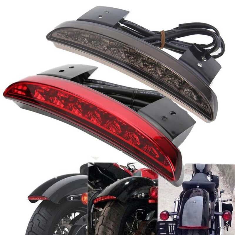 Acessórios para motocicleta Harley XL883/12LED Luz de freio para motocicleta Luz traseira modificada para guarda-lamas t