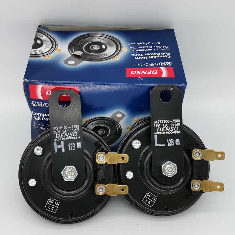 Bacia elétrica tipo DENSO 6920 2560 7260 Apito de carro com plugue duplo Buzina eletrônica à prova d'água de graves alto