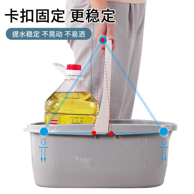 Lote portátil engrossado mop balde balde de plástico retangular borracha algodão tamanho grande lavagem doméstica mop ba