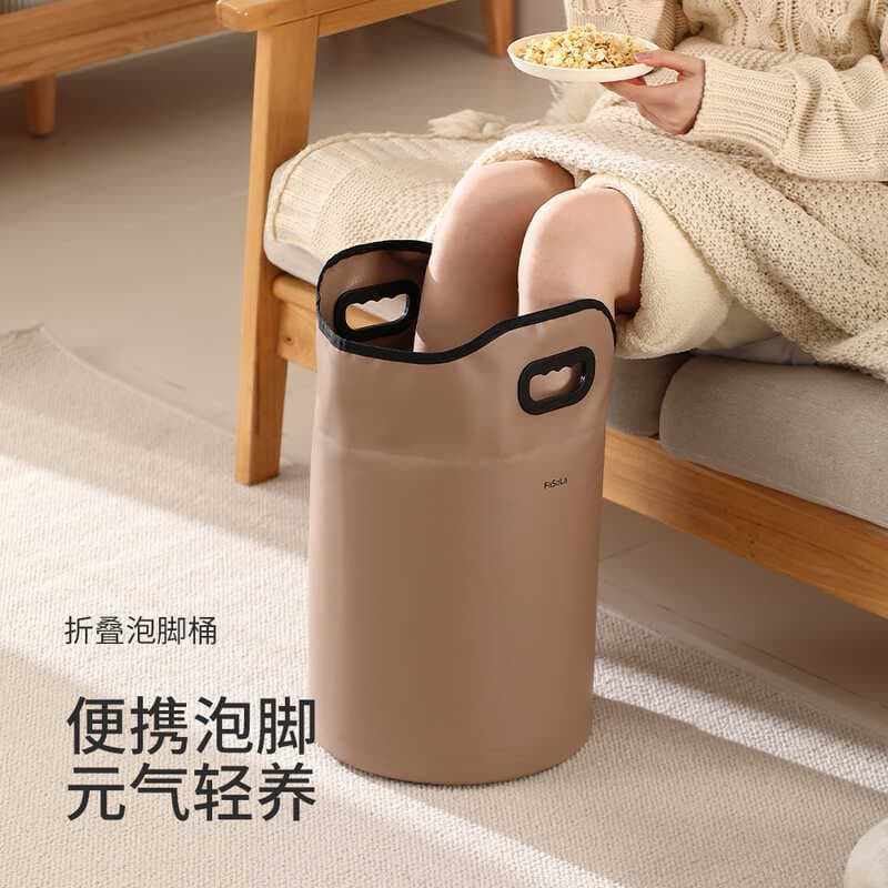 FaSo balde profundo para banho de pés, balde de banho para pés, bezerro, doméstico, portátil, dobrável, saco de banho pa
