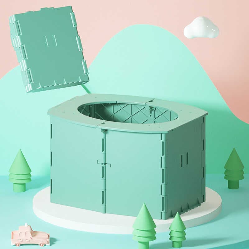 Carro infantil dobrável toalete portátil banheiro do bebê infantil confortável toalete