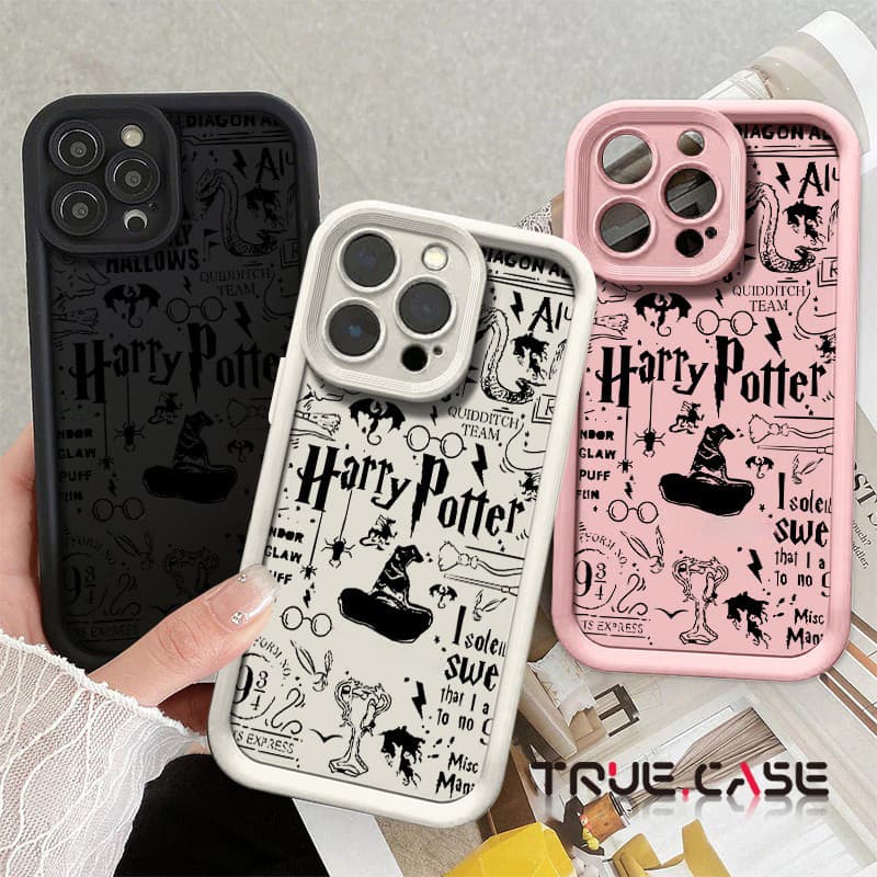 Capinha de anti impacto De Harry Potter chapéu para iPhone x xr xs max 17 16 15 14 12 13 pro max capa