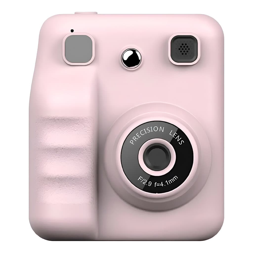 Máquina Digital Impressão Instantânea Fotografia Diversão Cor:Rosa