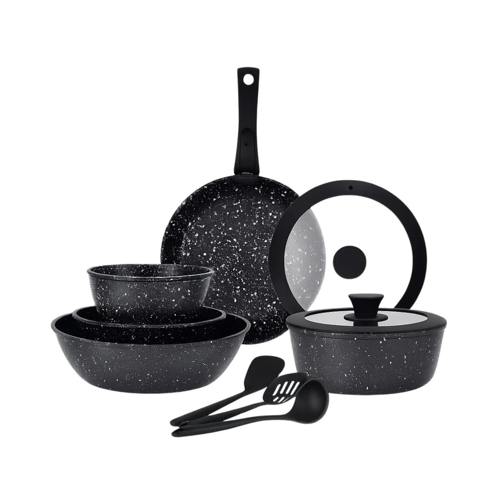 09 Panela Cerâmica com um Cabo Removível Premium - 11 Peças