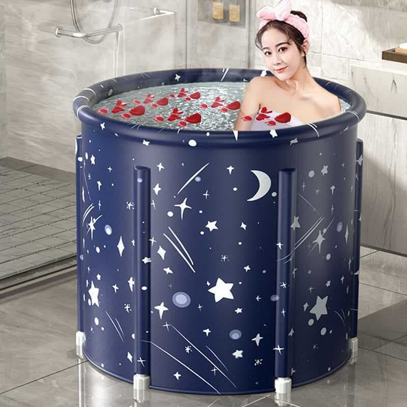 Banheira adulto dobrável banho banho crianças natação balde de aquecimento banheira doméstica banheira de corpo inteiro 