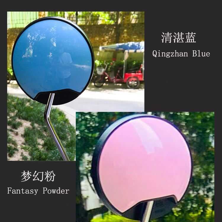 Bateria elétrica espelho retrovisor do carro bicicleta haste longa espelho redondo Yadi Emma grande campo de visão inver