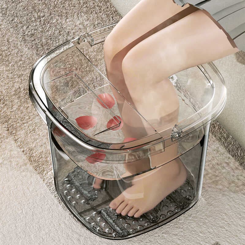 Saúde Banho de pés transparente alto aprofundamento