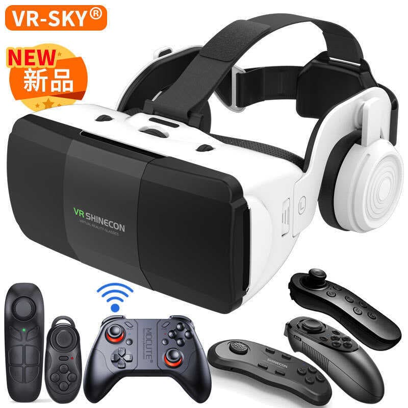 Fornecimento exclusivo de óculos VR, novo estilo, Console de jogos, óculos 3D, tipo de óculos dedicados para celular, es