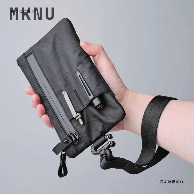 Porta-cartões multifuncional ao ar livre, bolsa de moedas funcional masculina, capa para chave masculina, bolsa de armaz