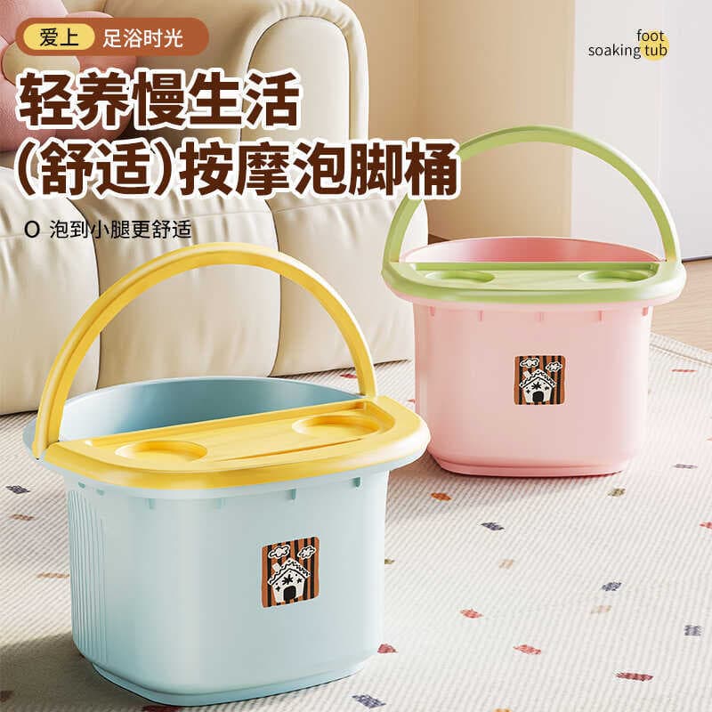 Banho de pés doméstico, grande capacidade, banho de pés, isolamento de inverno, portátil, multifuncional, massagem de sa