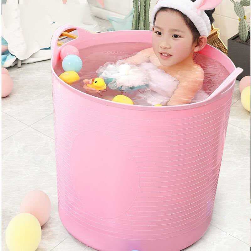 Banheira banheira banheira crianças banho pode sentar crianças balde de natação do bebê tamanho grande banheira doméstic