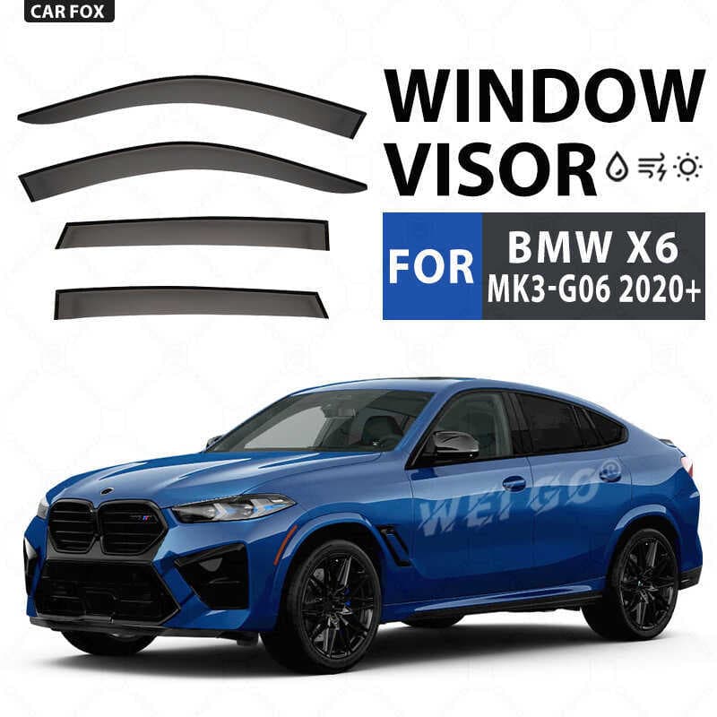 Adequado para bmw x6 bloco de chuva defletor janela lateral bmw x6 E71 F16 G06 viseira da janela
