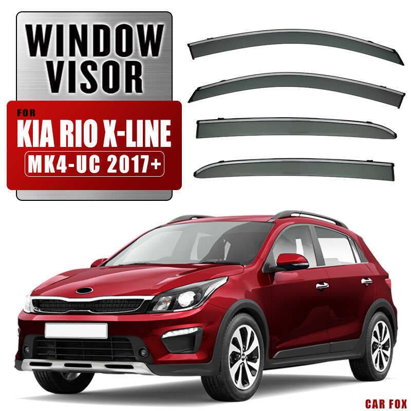 Adequado para kia rio viseira da janela capa de chuva chuva sobrancelha kia rio viseira da janela