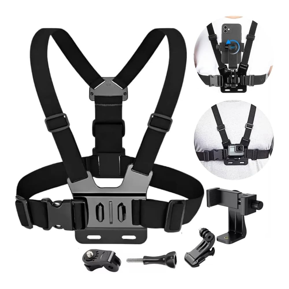 Suporte Peitoral Para Celular e Câmeras