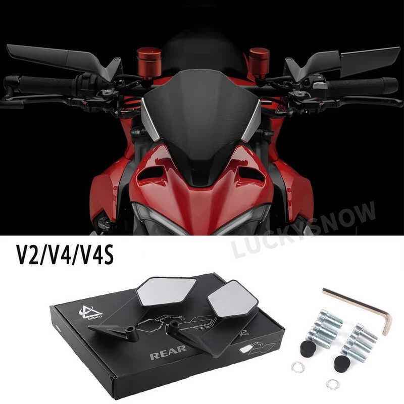 Adequado para Ducati Streetfighter V4 V4S V2 acessórios da motocicleta espelho retrovisor lateral asa vento