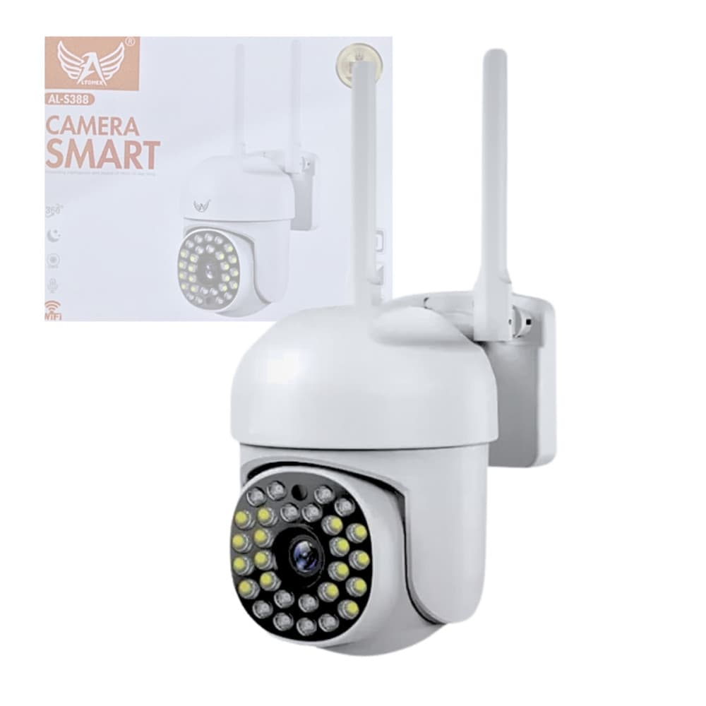 Câmera IP Externa Full HD 1080p | Prova D'água PTZ | Visão Noturna | Wi-Fi e Cabo