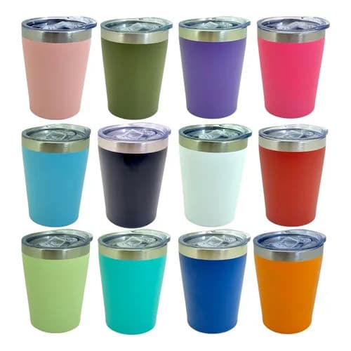 Mini Copo Cuia Térmico 360ml Em Inox Com Tampa Acrílica personalizado