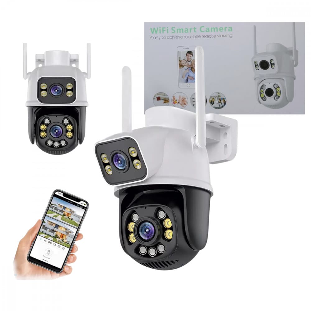 Camera inteligente vig. externa seg IP66 dupla