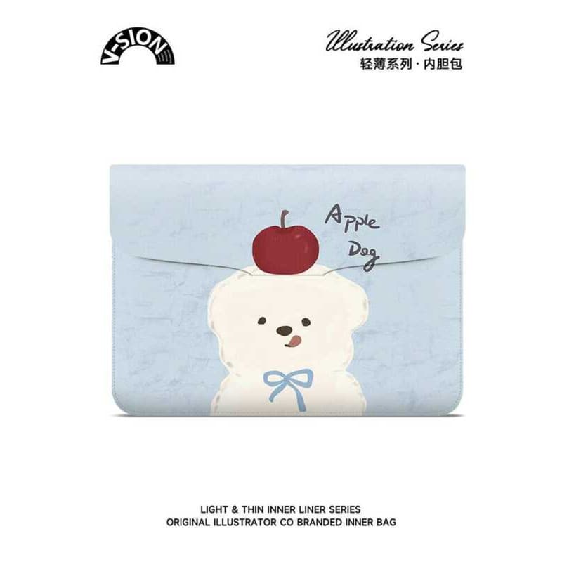 V-SION Ganancioso Filhote de Cachorro Bolsa para Laptop 47cm Feminino IPAD Liner Bolsa Adequado para Lenovo air Apple ma