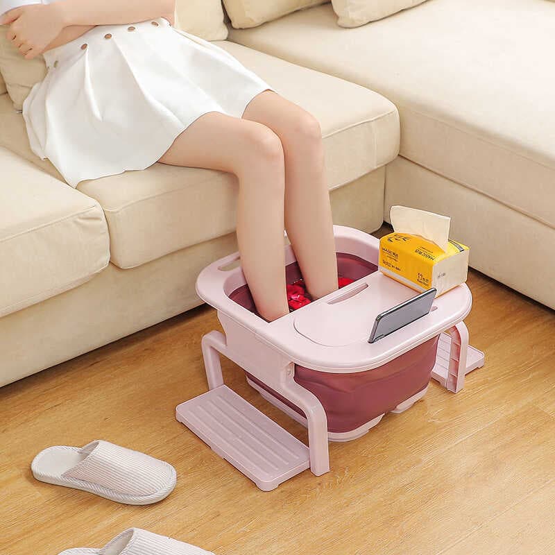 ZT 3150 Multifuncional Dobrável Banho de Pés Doméstico Banho de Pés Grande Banho de Pés de Plástico Grosso Banho de Pés